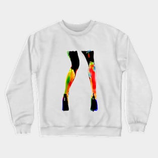 Beine Shirt Regenbogen Crewneck Sweatshirt